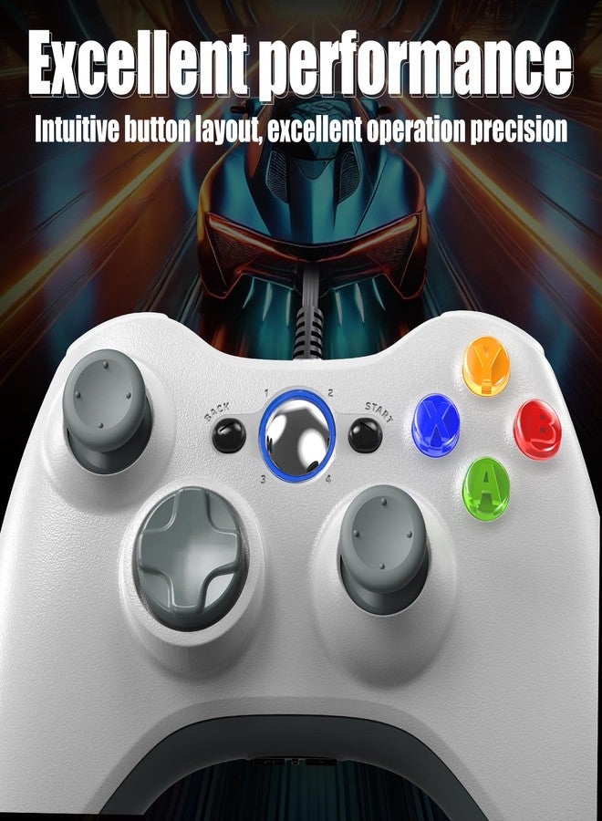Gamrombo Wired Controller for Xbox 360-2 Pack, Compatible with xbox 360/360 S/360 E, with Dual-Vibration, 2.5mm headphone Jack - Image 4