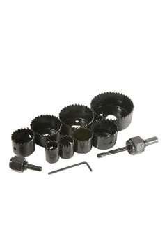 SENIK ENTERPRISE SENIK ENTERPRISE Hole Cutters 11 Piece Hole Saw Kit 1964mm Metal Alloys Wood Hole Saw Cutting Set Multicolour  - Image 1