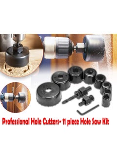 SENIK ENTERPRISE SENIK ENTERPRISE Hole Cutters 11 Piece Hole Saw Kit 1964mm Metal Alloys Wood Hole Saw Cutting Set Multicolour  - Image 4
