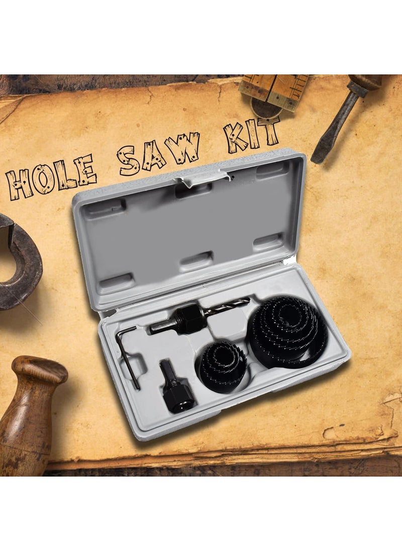 SENIK ENTERPRISE SENIK ENTERPRISE Hole Cutters 11 Piece Hole Saw Kit 1964mm Metal Alloys Wood Hole Saw Cutting Set Multicolour  - Image 2