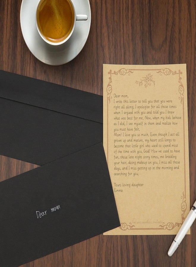Keketer 100 Pack #10 Business Envelopes 4-1/8 x 9-1/2 in Black Mailing Envelopes for Office, Business Letterhead, Invoices, Personal letters, Secure Mailing, Unique Invitations & Announcements - 100% Recycled - Image 5