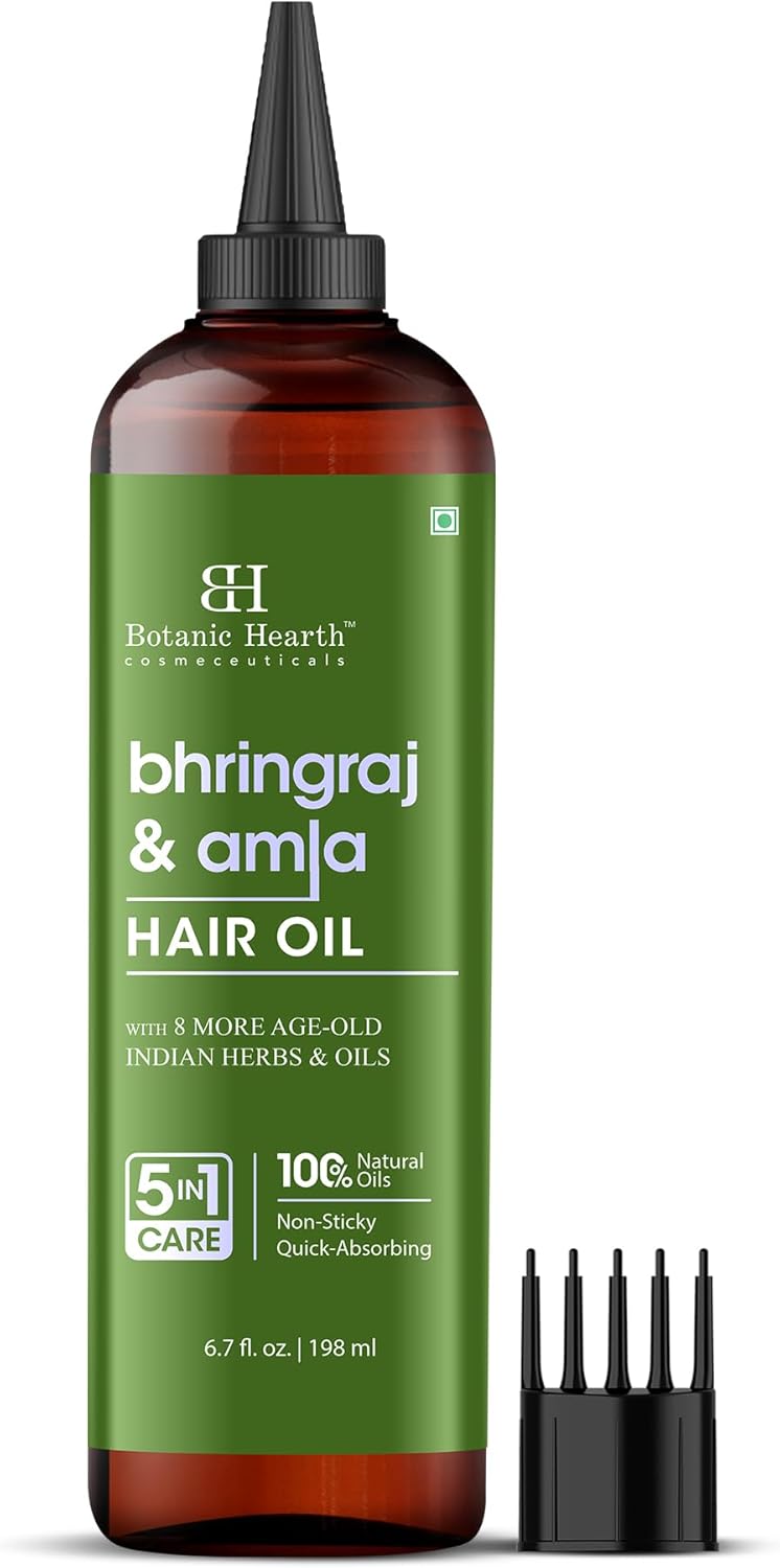 Botanic Hearth Bhringraj and Amla Hair Oil Dust proof - Image 1