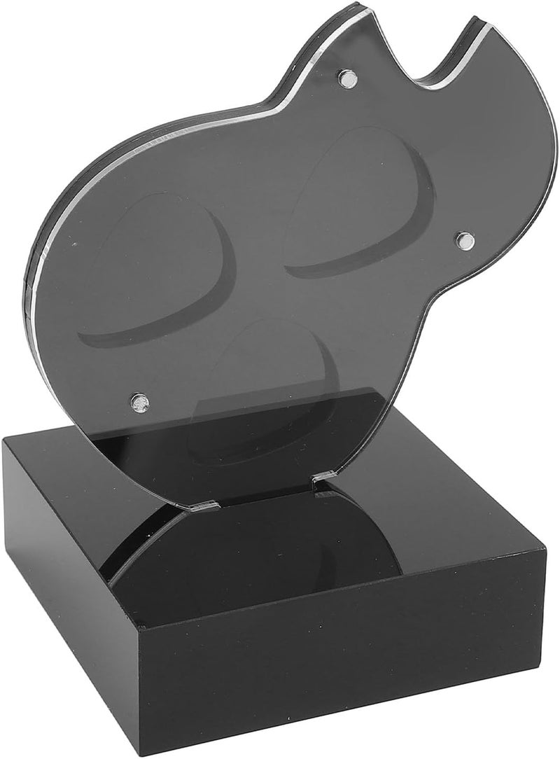 ZJchao Guitar Pick Holder, Guitar Accessories, Acrylic Storage Holder 3 Slots Magnetic Home Decor Display Case for Players Guitarists - Image 1