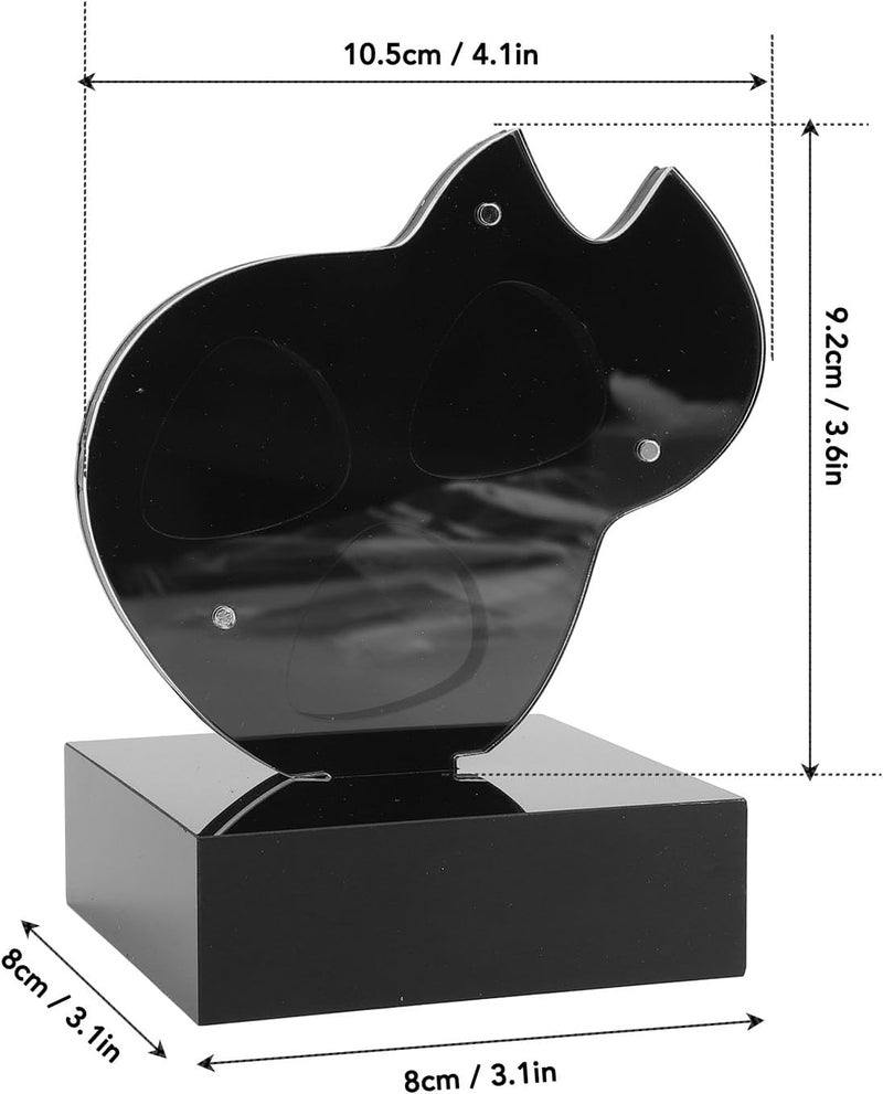 ZJchao Guitar Pick Holder, Guitar Accessories, Acrylic Storage Holder 3 Slots Magnetic Home Decor Display Case for Players Guitarists - Image 5