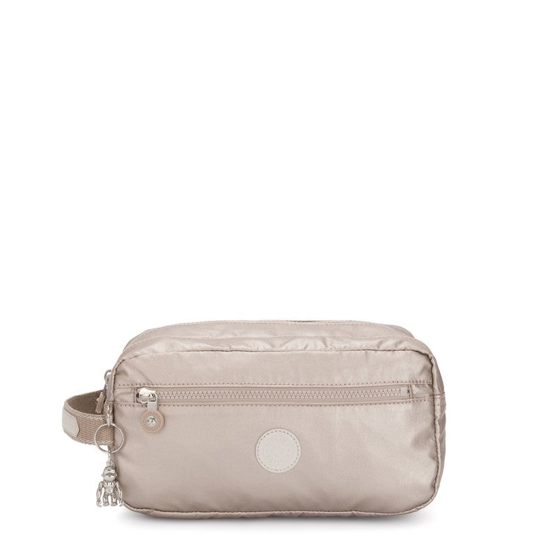 كيبلينغ حقيبة أدوات نسائية متوسطة الحجم - لمعان معدني - Image 1