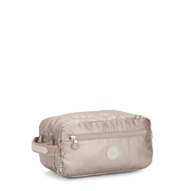 كيبلينغ حقيبة أدوات نسائية متوسطة الحجم - لمعان معدني - Image 4