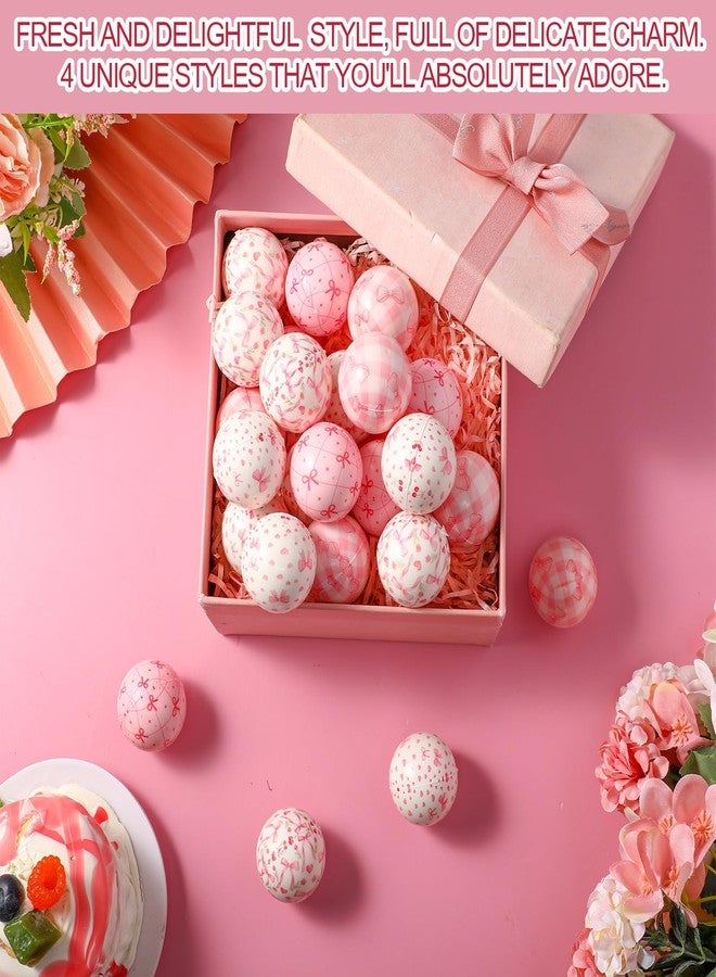 Arrowbash 24 Pcs Pink Stress Balls Pink Bow Mini Stress Balls Gift for Girl Women Squeeze Stresses Relief Ball Sensory Relief Toys for Coworker Employee Appreciation Gift Goodie Bag Stuffer 1.57" - Image 4