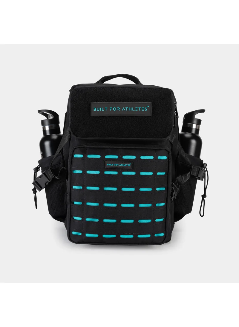 مصمم للرياضيين LARGE GYM BACKPACK BUILT FOR ATHLETES BLACK & AQUA