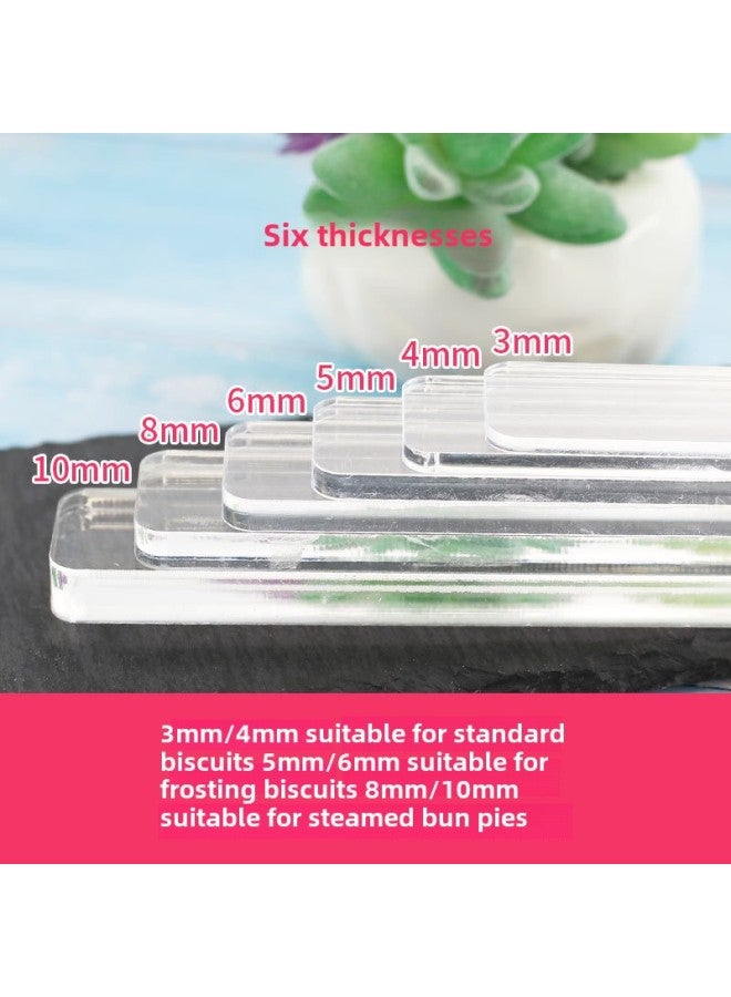 Biscuit Balance Ruler Icing Butter Biscuit Bottom Cookie Fondant Skin Thickness Ruler Scale Biscuit Leveler-Color:5mm Two (40cm Long) - Image 3