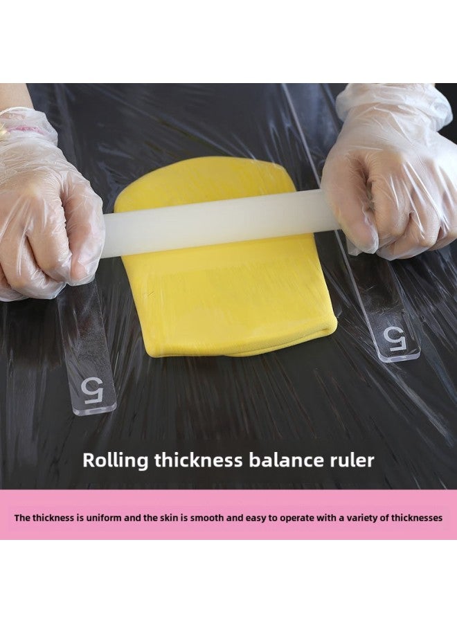 Biscuit Balance Ruler Icing Butter Biscuit Bottom Cookie Fondant Skin Thickness Ruler Scale Biscuit Leveler-Color:5mm Two (40cm Long) - Image 2