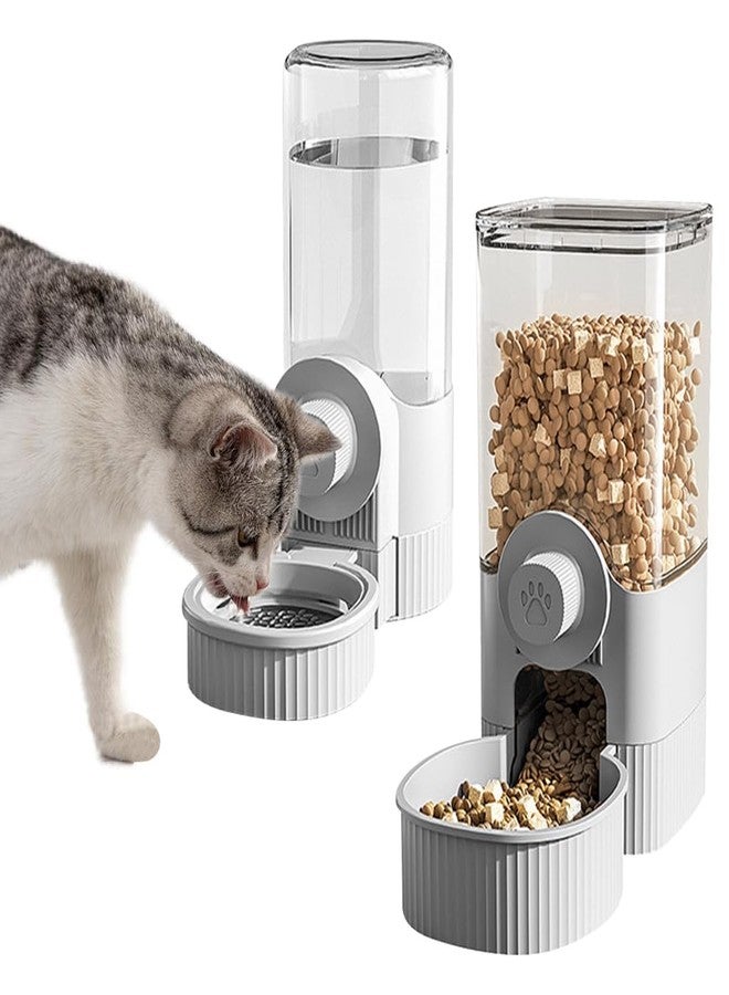 Qpets موزع طعام وماء أوتوماتيكي للقطط من كيو بيتس®، يُثبت على القفص، يعمل بالجاذبية، مناسب للحيوانات الأليفة الصغيرة، والقطط، والطيور، والهامستر. - Image 1