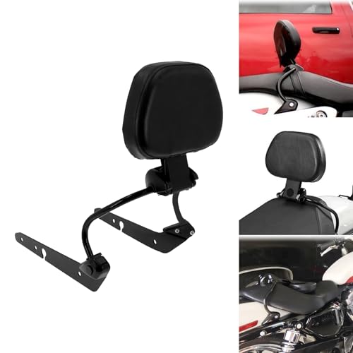 CARGLETRUE Driver Sissy Bar Motorcycle Detachable Rider Backrest Quick-Release Backrest Compatible with Harley Sportster XL 883 1200 2004-2022 - Image 1