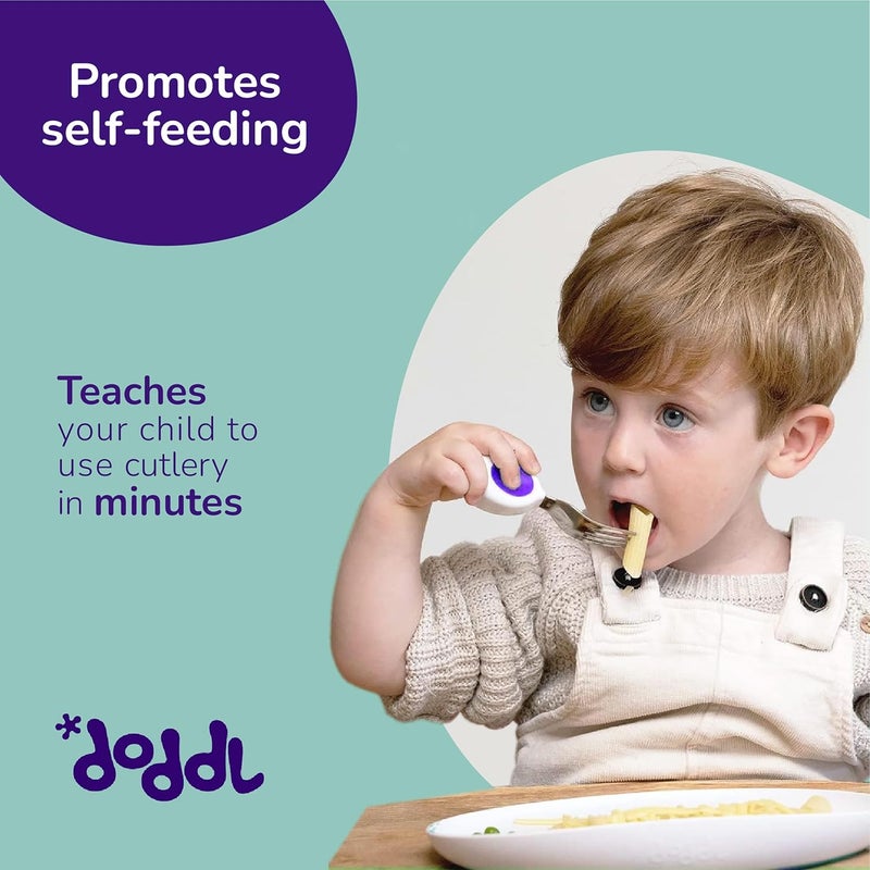Doddl 2-Piece Toddler Cutlery Set - Spoon and Fork - Image 2