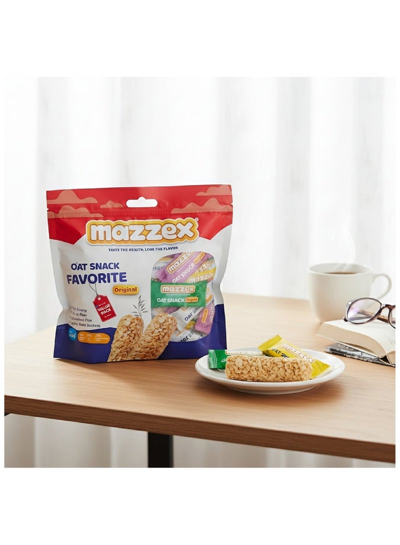 Mazzex Favorite Oat Snack 400g | Healthy Snack | Energy Bar | High Fiber Low Sugar | Crunchy Ready-to-Eat Oat Bars for Breakfast & On-the-Go | Ideal for Kids & Adults - Image 5