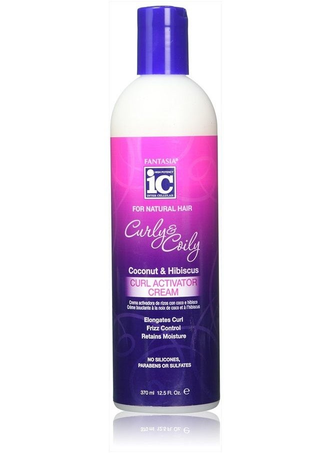 Fantasia Curly & Coily Curl Activator Cream, 12.5 Oz  - Image 1