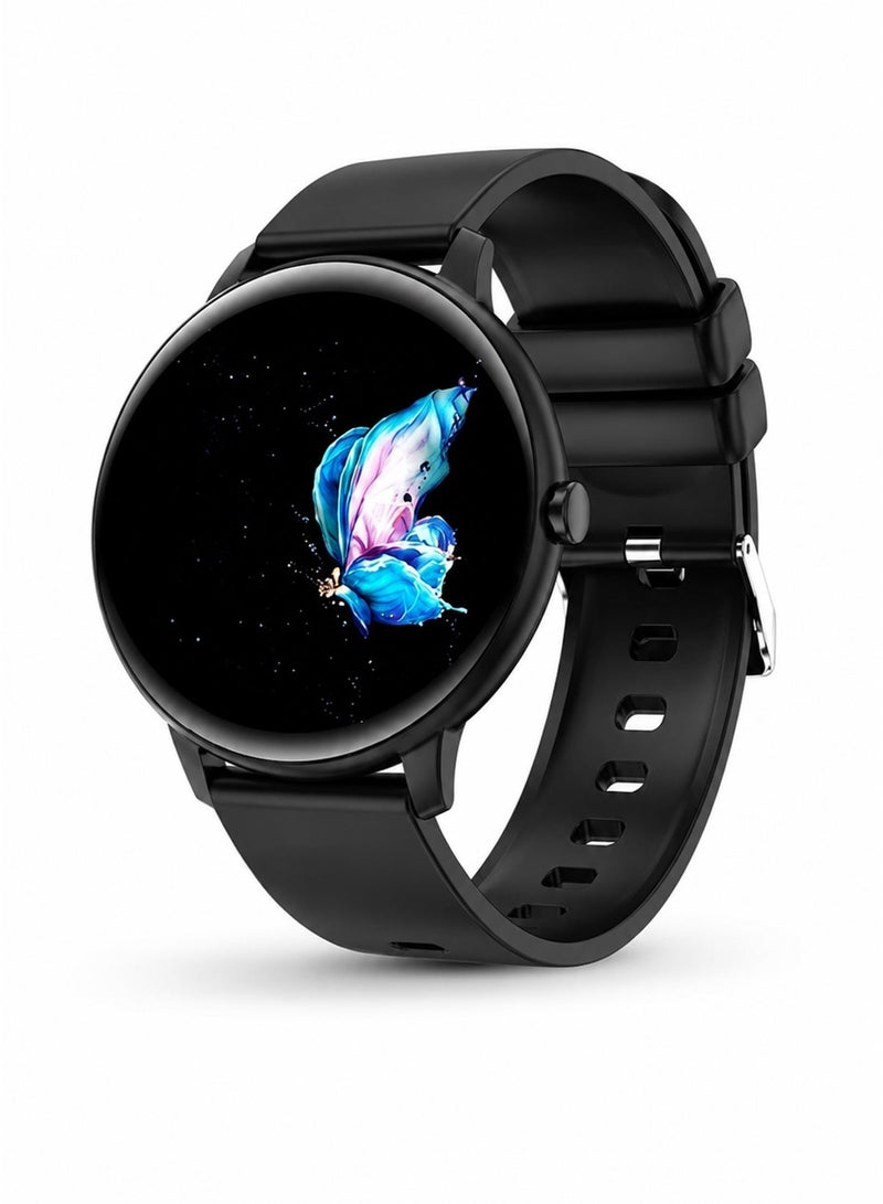 AOLON GTR Mini Smartwatch, Health & Calls, 115 Modes, Full Touchscreen, Smart Sports Watch - Black - Image 2