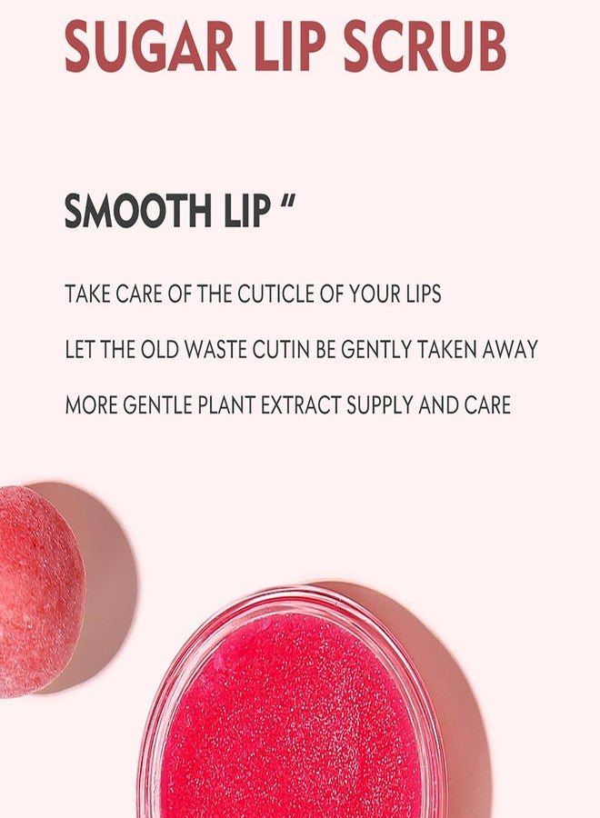 VolksRose 3-in-1 Lip Scrub & Mask Overnight & Peach Oil - Lip Care Kit Scrubber Exfoliator for Dry Chapped Lips, Instant Moisture - Lip Repair Set, Women's Gifts Set, Non-Sticky for Home & Travel - Image 4