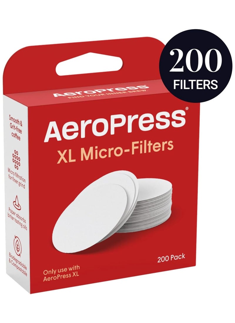 AeroPress - AeroPress XL Replacement Filter Pack - Micro-filters For AeroPress XL Coffee And Espresso Maker, (200 count) - Image 1