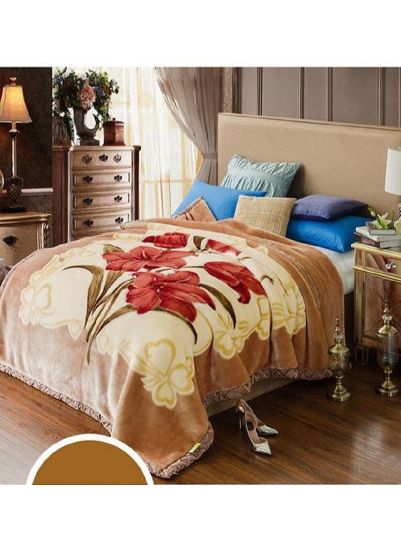 Comfy بطانية كورية مريحة فائقة النعومة مكونة من طبقتين، مقاس كينج، 7 - Image 1