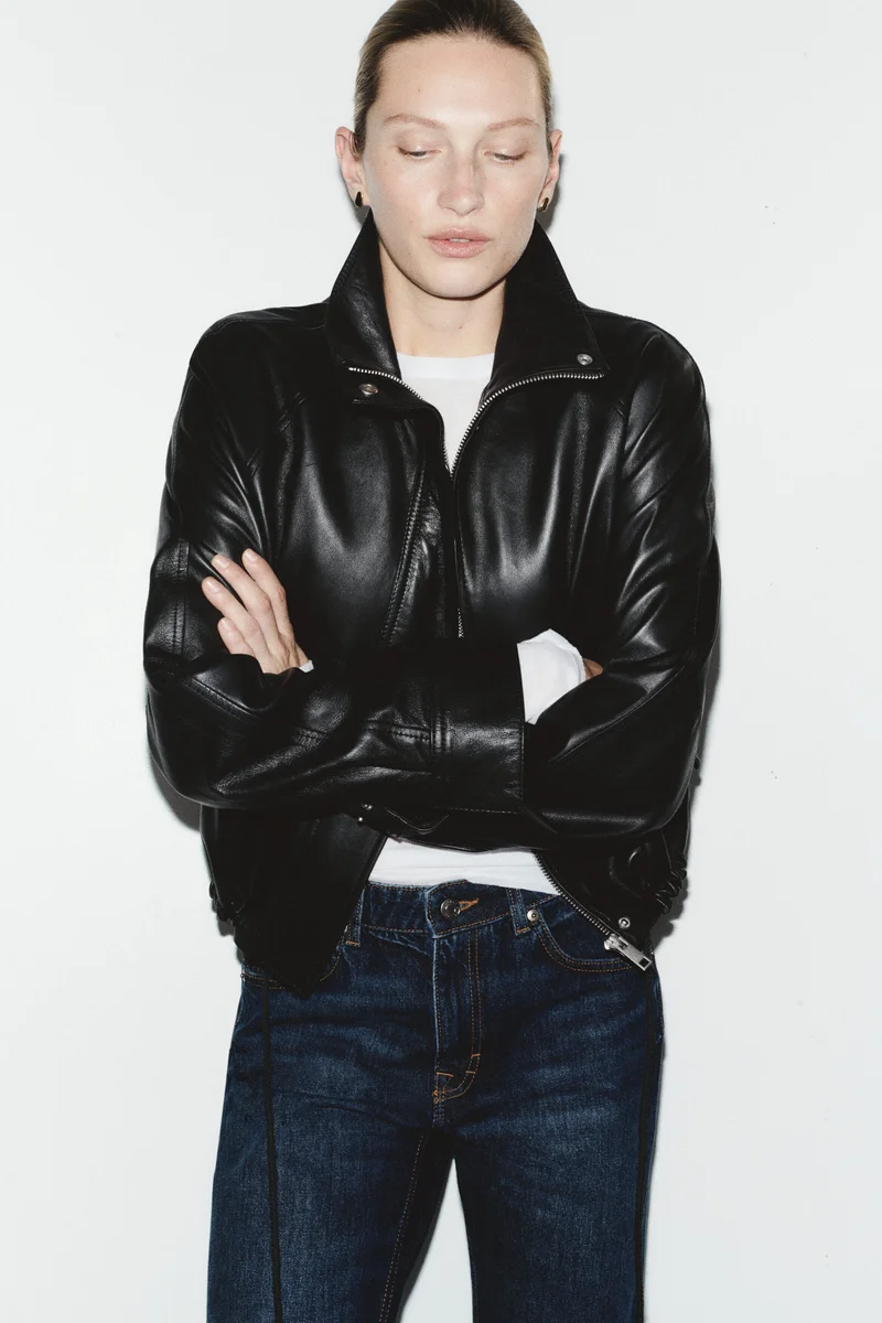 H&M  Oversized leather jacket for Women | Best Price UAE