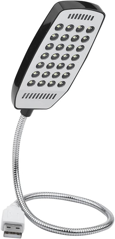 Pilipane Pilipane USB Reading Lamp 5V Flexible Gooseneck Mini USB 28 LED Portable Reading Light Computer Lamp with Switch for Laptop Desktop PC and Computer KeyboardBlack - Image 1