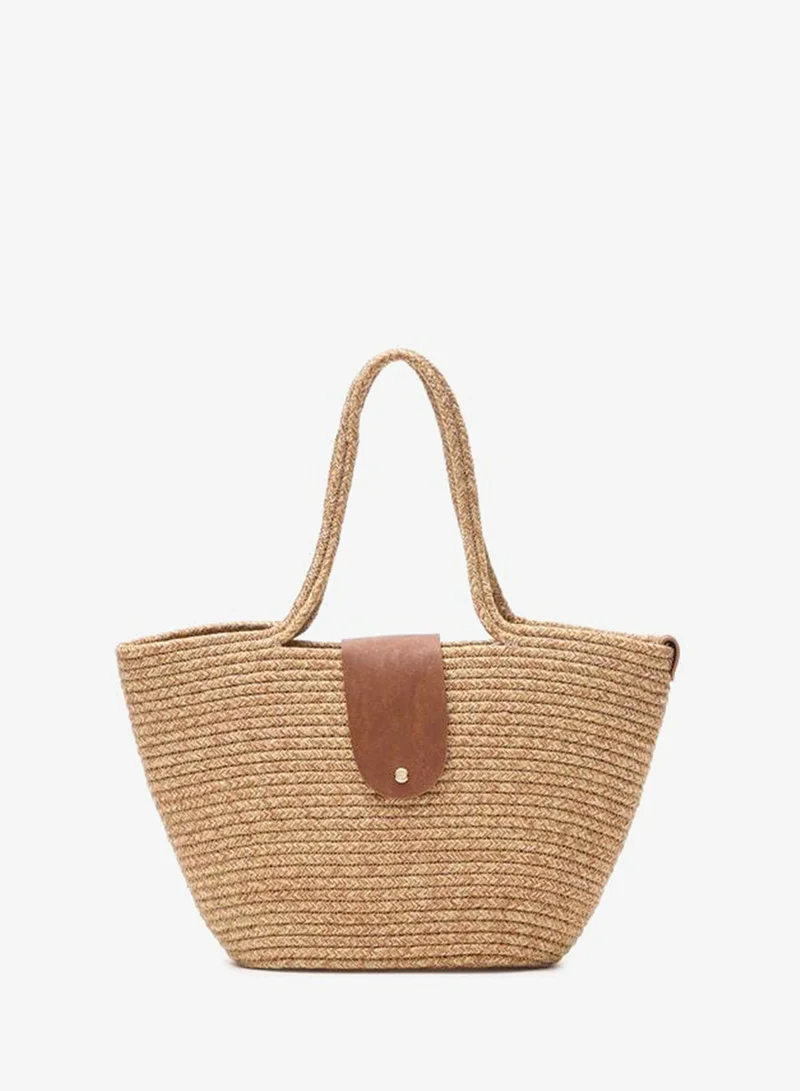 Duffy Lid Handmade Woven Tote Bag - Vizon.