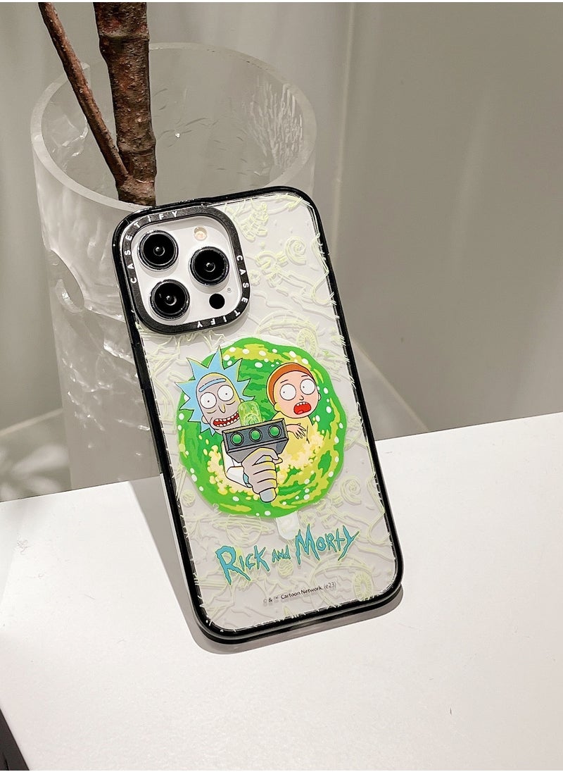 Casetify Apple iPhone 14 Pro Max Case,Rick and Morty Porta Magnetic Adsorption Phone Case - Semi transparent  - Image 2