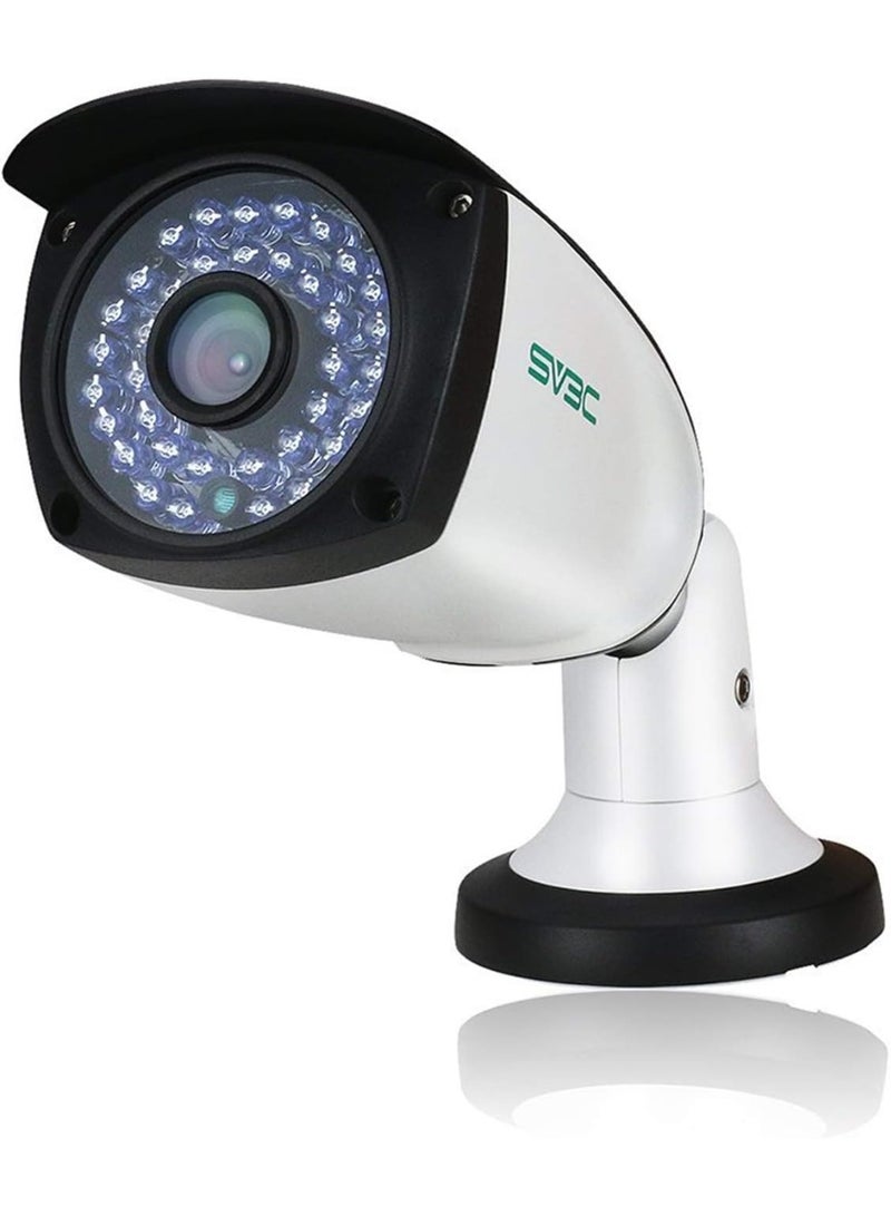 اس في 3 سي كاميرا SV3C PoE IP، كاميرا مراقبة سلكية خارجية ProHD 1080p، رؤية ليلية مع 36 لمبة LED بالأشعة تحت الحمراء، كاميرا مراقبة مقاومة للماء داخلية وخارجية، وكاشف حركة - Image 1