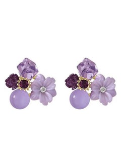 Purple Crystal Petal Earrings Girls Wear All Year Round - pzsku/Z63E73AC6D00CAF16B851Z/45/_/1695194666/208b4246-ba22-440a-800c-1fca9deb4b3b