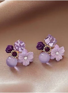 Purple Crystal Petal Earrings Girls Wear All Year Round - pzsku/Z63E73AC6D00CAF16B851Z/45/_/1695194668/b491f2f9-268c-4319-b8c7-6dffb21e3cb6