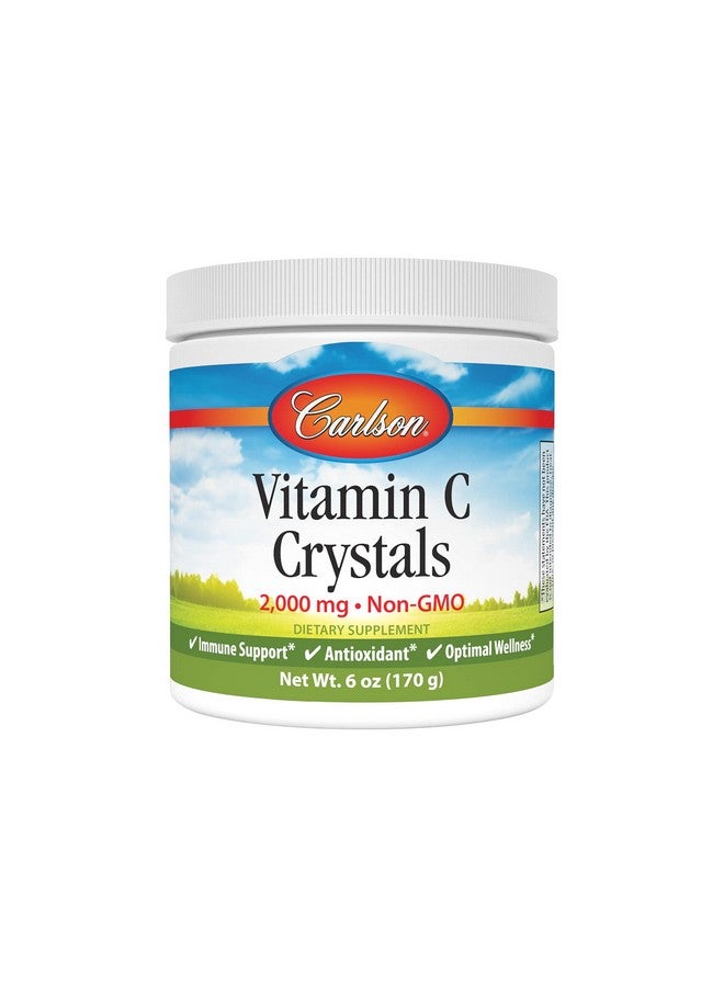 Carlson بلورات فيتامين سي غير المعدلة وراثيًا من كارلسون لابز، 6 أونصة - Image 1
