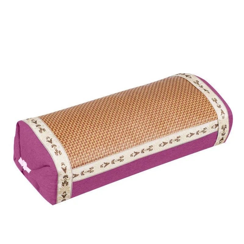 Mugwort Cervical Spine Pillow Bamboo Leaf Pure Cotton Triangular Cervical Spine Pillow Teacher'S Day Pillow Gift Box Multifunctional Mugwort Pillow - Image 1