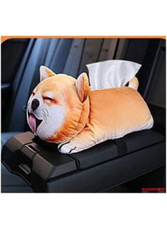 RoadPower Car Tissue Box Cute Cartoon Soft Plush Napkin Tissue Paper Holder Portable Paper Package Case Car Seat Tissue Box Car Styling Accessories  - Image 2