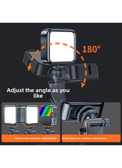 General Mobile Phone Special Fill Light Portable Live Beauty Rejuvenation HD Selfie Mini Photography Lamp Lighting Lamp Artifact-Color:【three-color Flagship Model】 Fill Light + Desktop Tripod + Clip  - Image 4