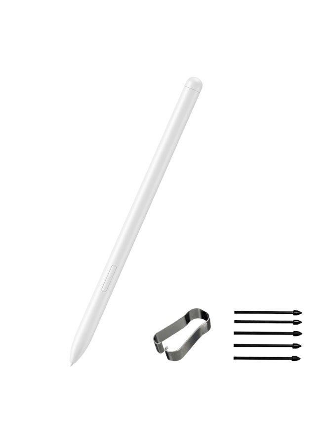 **قلم Galaxy Tab S11 متوافق مع Samsung Galaxy Tab S11/S11 Ultra، قلم ستايلس بديل لـ Galaxy Tab S11 Ultra/S11 بجميع إصداراته S Pen مع رؤوس بديلة (اللون: فضي)** - Image 1