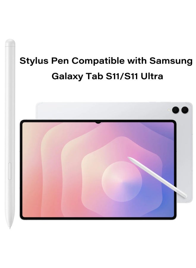 **قلم Galaxy Tab S11 متوافق مع Samsung Galaxy Tab S11/S11 Ultra، قلم ستايلس بديل لـ Galaxy Tab S11 Ultra/S11 بجميع إصداراته S Pen مع رؤوس بديلة (اللون: فضي)** - Image 2
