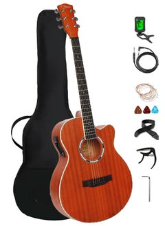 40 Inch Electric Acoustic Guitar Full-size Professional Guitar Sapele Body for Beginners Teens Adults,with Pickups Bag Tuner Strap Capo Picks and Cable - pzsku/Z63E77AF9B7061AEB95B5Z/45/_/1732004172/5fe39d66-9fa3-41d3-a608-c856893ad12c