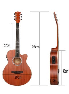 40 Inch Electric Acoustic Guitar Full-size Professional Guitar Sapele Body for Beginners Teens Adults,with Pickups Bag Tuner Strap Capo Picks and Cable - pzsku/Z63E77AF9B7061AEB95B5Z/45/_/1732004182/4a351983-54bd-47ae-9817-eea60230c072