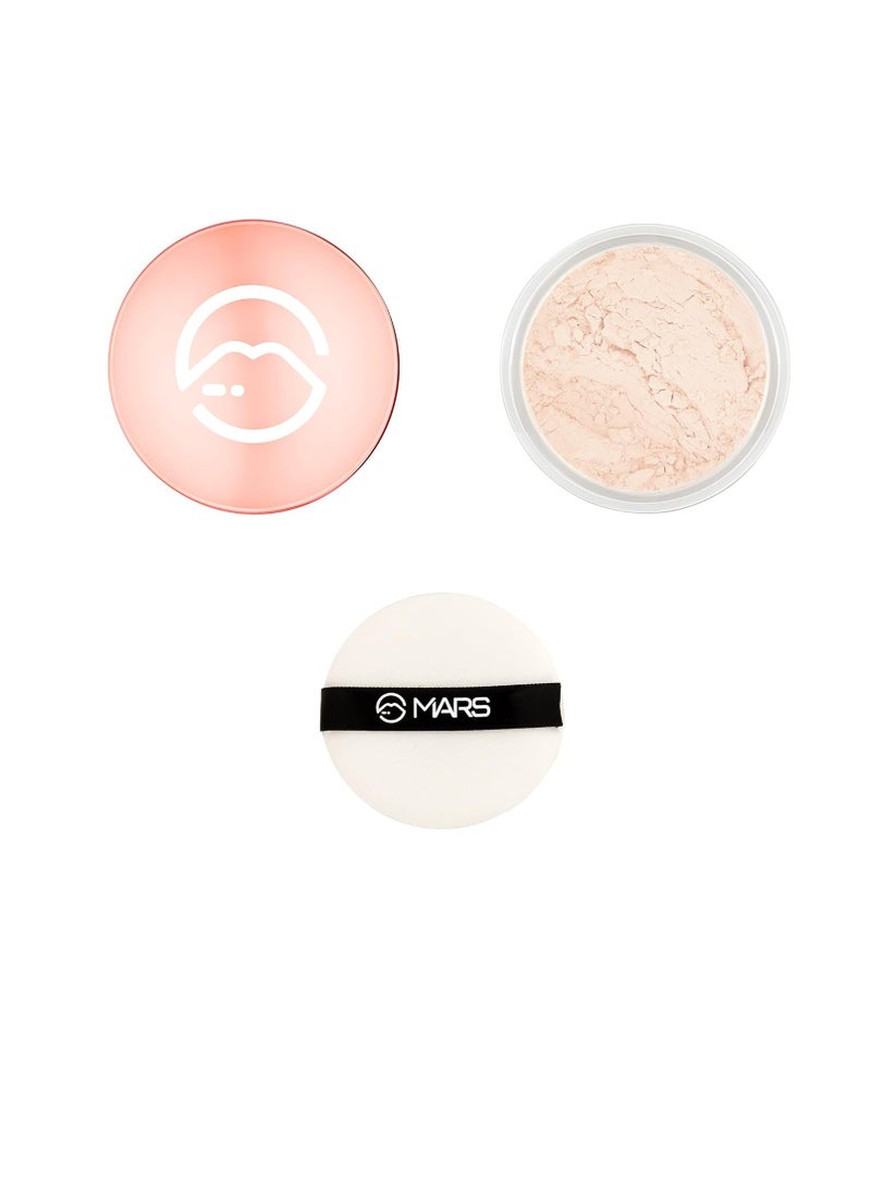 مارس بودرة مضغوطة من مارس بورن تو بيك لجميع أنواع البشرة، بودرة تثبيت طويلة الأمد للحصول على لمسة نهائية مطفأة اللمعة، زيت خفيف الوزن والتحكم في العرق، كريم  8.0 جرام - Image 2