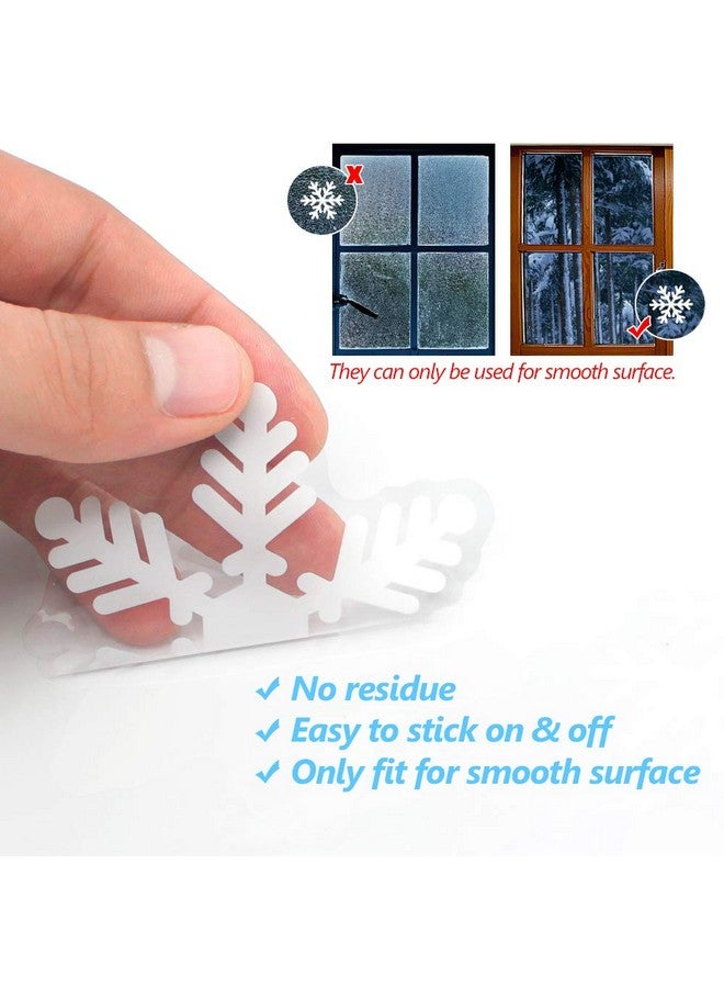 LUDILO 135Pcs Christmas Window Clings Snowflakes Window Decals Static Window Stickers for Christmas Decorations Windows Décor Ornaments Xmas Party Supplies Thanksgiving Party Décor - Image 5