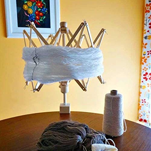 She-Lin Wooden Umbrella Swift Yarn Winder - 24" Swift Yarn Winder Holder - Image 5