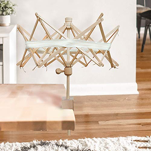 She-Lin Wooden Umbrella Swift Yarn Winder - 24" Swift Yarn Winder Holder - Image 4