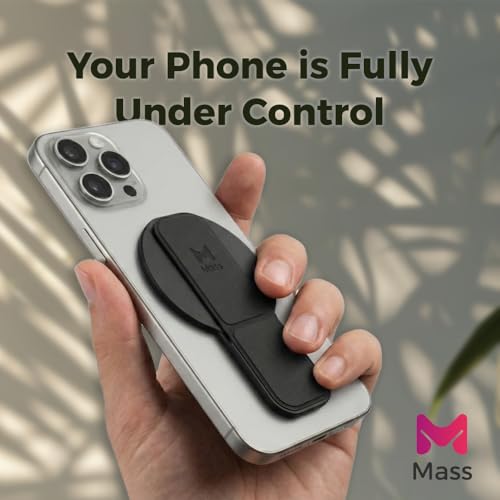 Mass Planet Grip Compatible with MagSafe-Style iPhone Devices, Made from with a Slim Foldable Holder for Secure Magnetic Attachment and one-Hand use (Desert Titanium) by Mass - Image 5