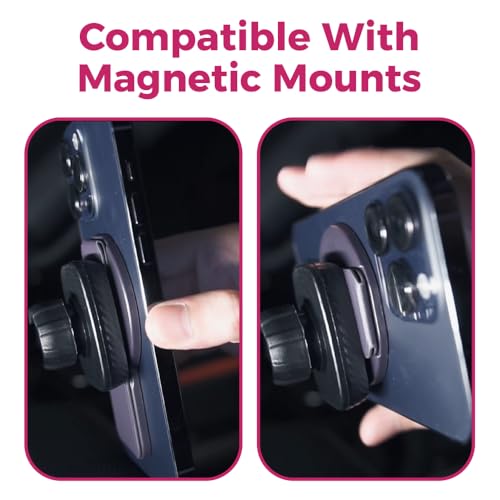 Mass Planet Grip Compatible with MagSafe-Style iPhone Devices, Made from with a Slim Foldable Holder for Secure Magnetic Attachment and one-Hand use (Desert Titanium) by Mass - Image 3