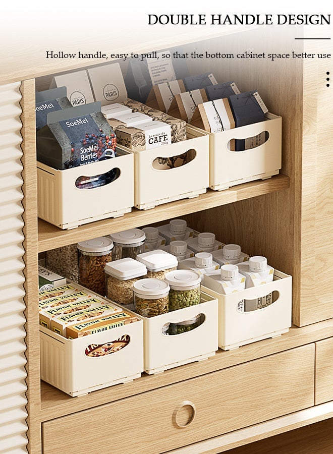 DUNISO 3PCS Retractable Storage Box, Foldable Multi Purpose Expandable Stackable Bins with Handles,Drawer Organizers for Closet Pantry Fridge, Sturdy Plastic Basket, Easy Assembled,for Kitchen, Refrigerator, Cabinets,Wardrobes, Bathroom, Office - Image 5