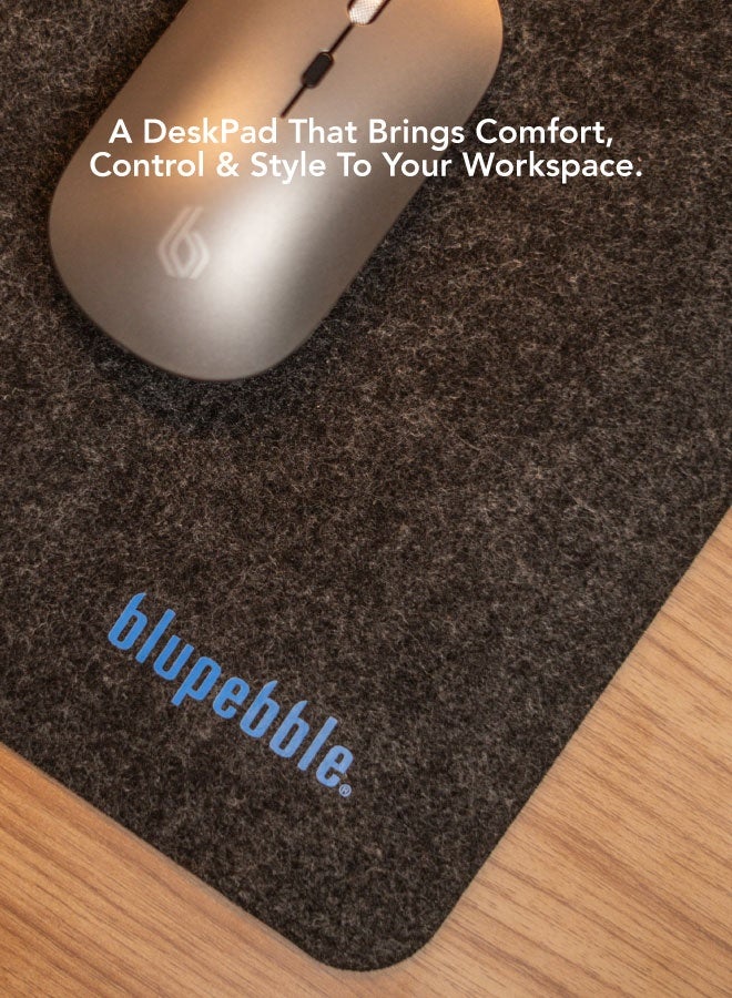 blupebble Glide Deskpad 80x30 cm | Anti-Slip Extended Mouse Pad with Smooth Surface – Waterproof Desk Mat for Office, Gaming & Workstation Setup - Image 5