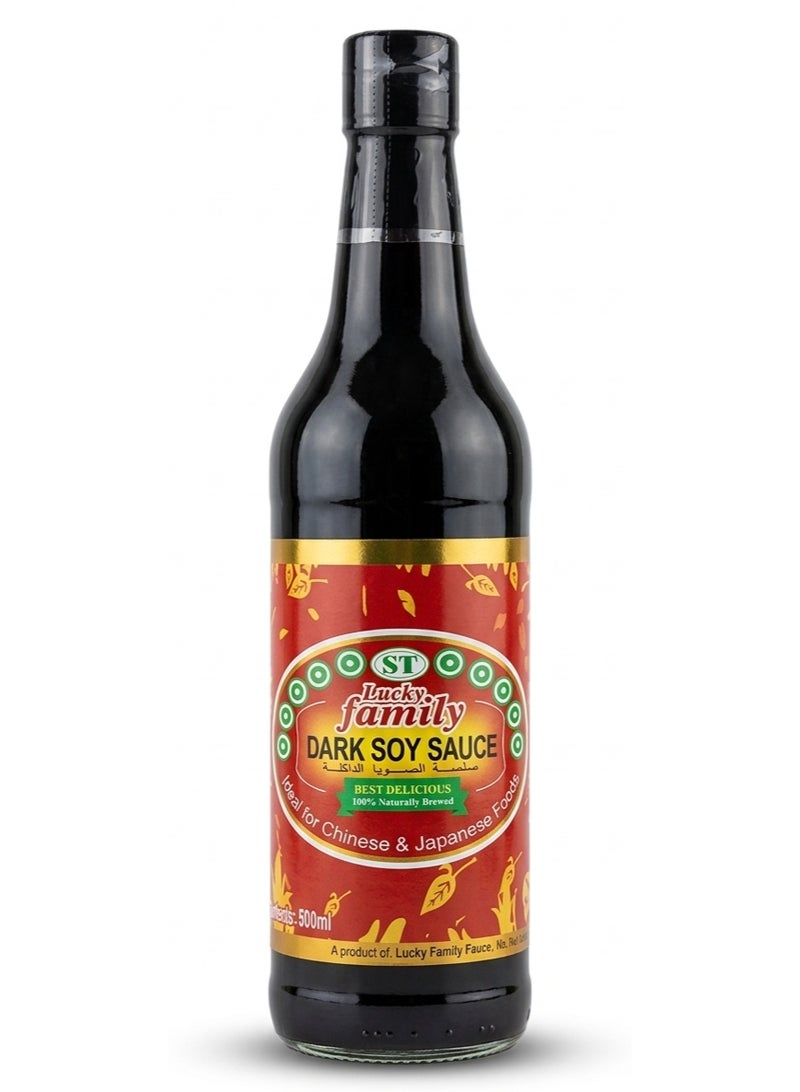 LUCKY FAMILY Dark Soy Sauce 500ml - Image 1