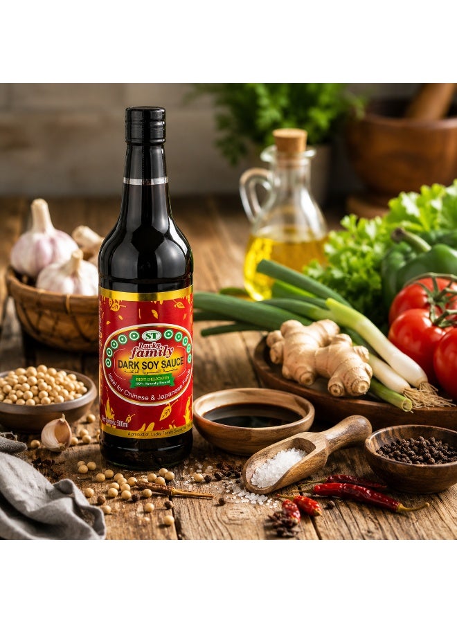 LUCKY FAMILY Dark Soy Sauce 500ml - Image 3