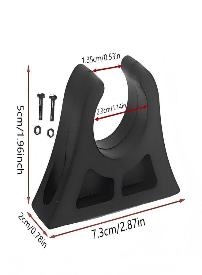 bohally Kayak Paddle Holder with Screws Rubber Boat Paddle Clips Fishing Net Clip| Quick & Easy Mounting | Heavy-Duty Rubber Construction, 2-Pack - Image 2