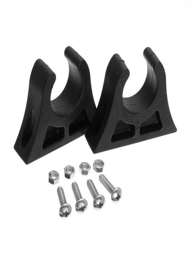 bohally Kayak Paddle Holder with Screws Rubber Boat Paddle Clips Fishing Net Clip| Quick & Easy Mounting | Heavy-Duty Rubber Construction, 2-Pack - Image 1